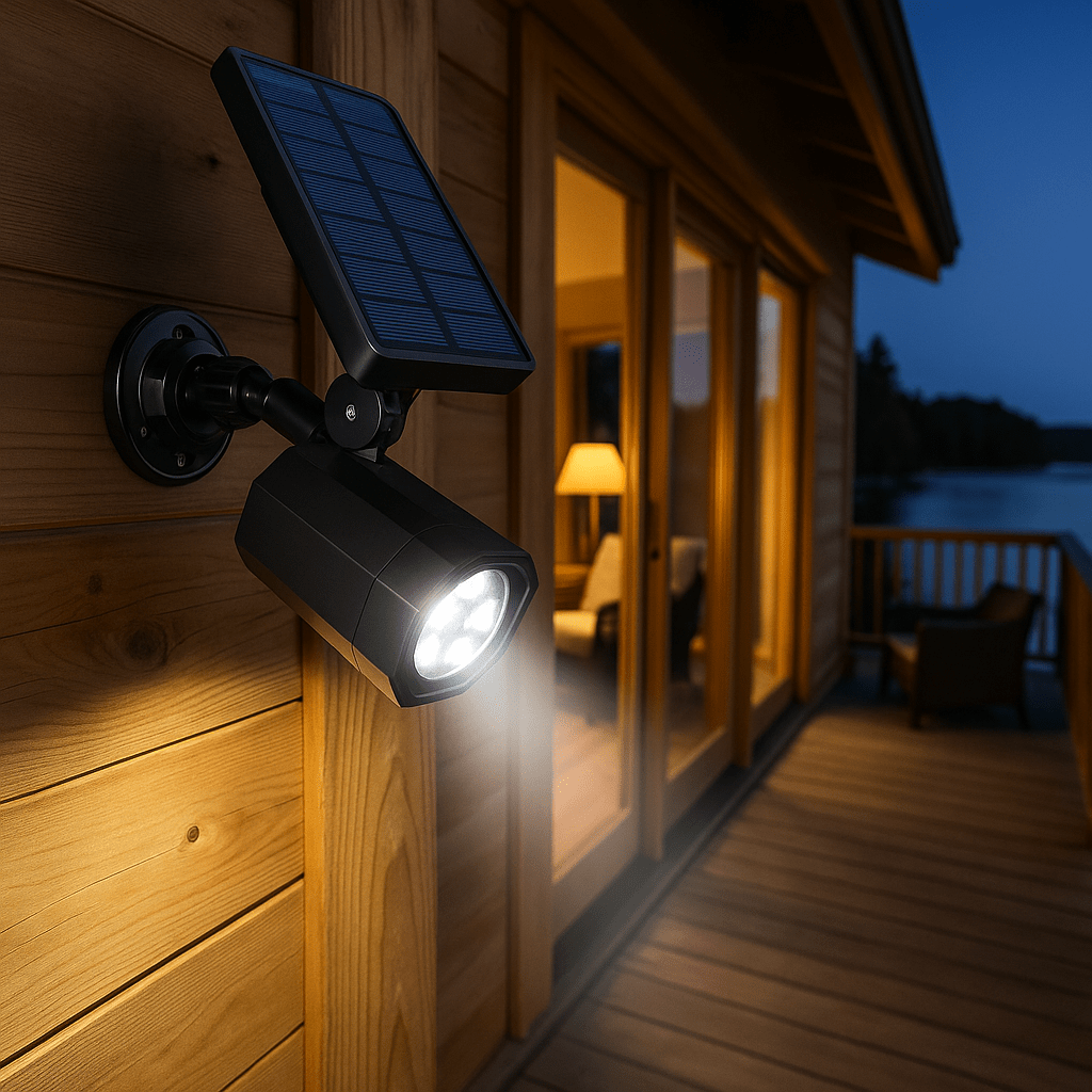 LED Napelemes Mozgásérzékelős Kültéri Lámpa - | Cyber Bazaar