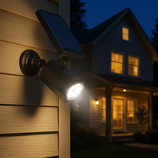 LED Napelemes Mozgásérzékelős Kültéri Lámpa - | Cyber Bazaar