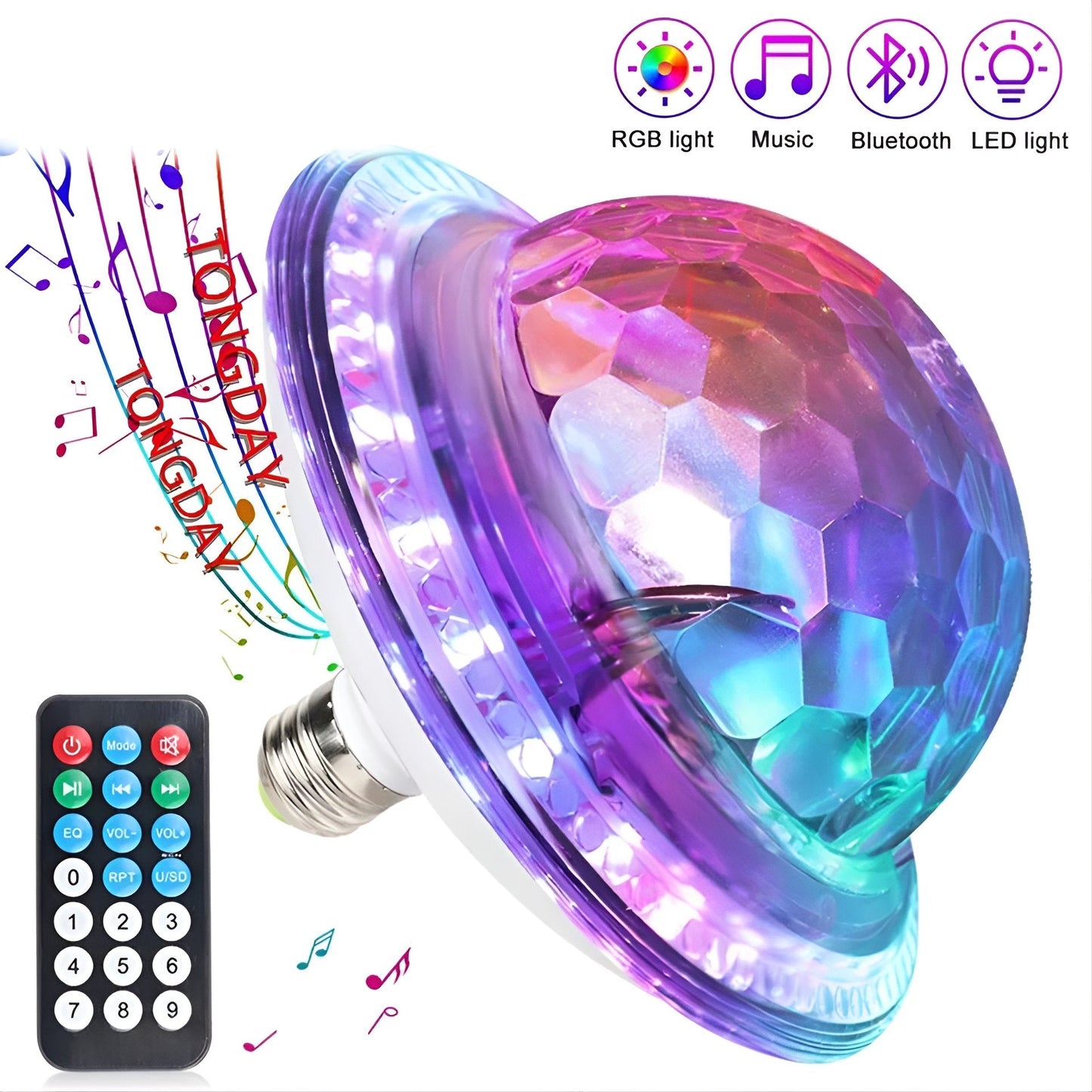 LED UFO Bluetooth Kristály Varázsgömb - | Cyber Bazaar