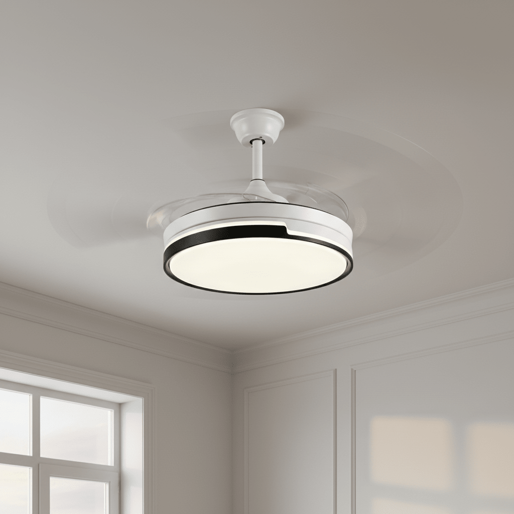LED Ventilátoros Mennyezeti Lámpa Távirányítóval - | Cyber Bazaar