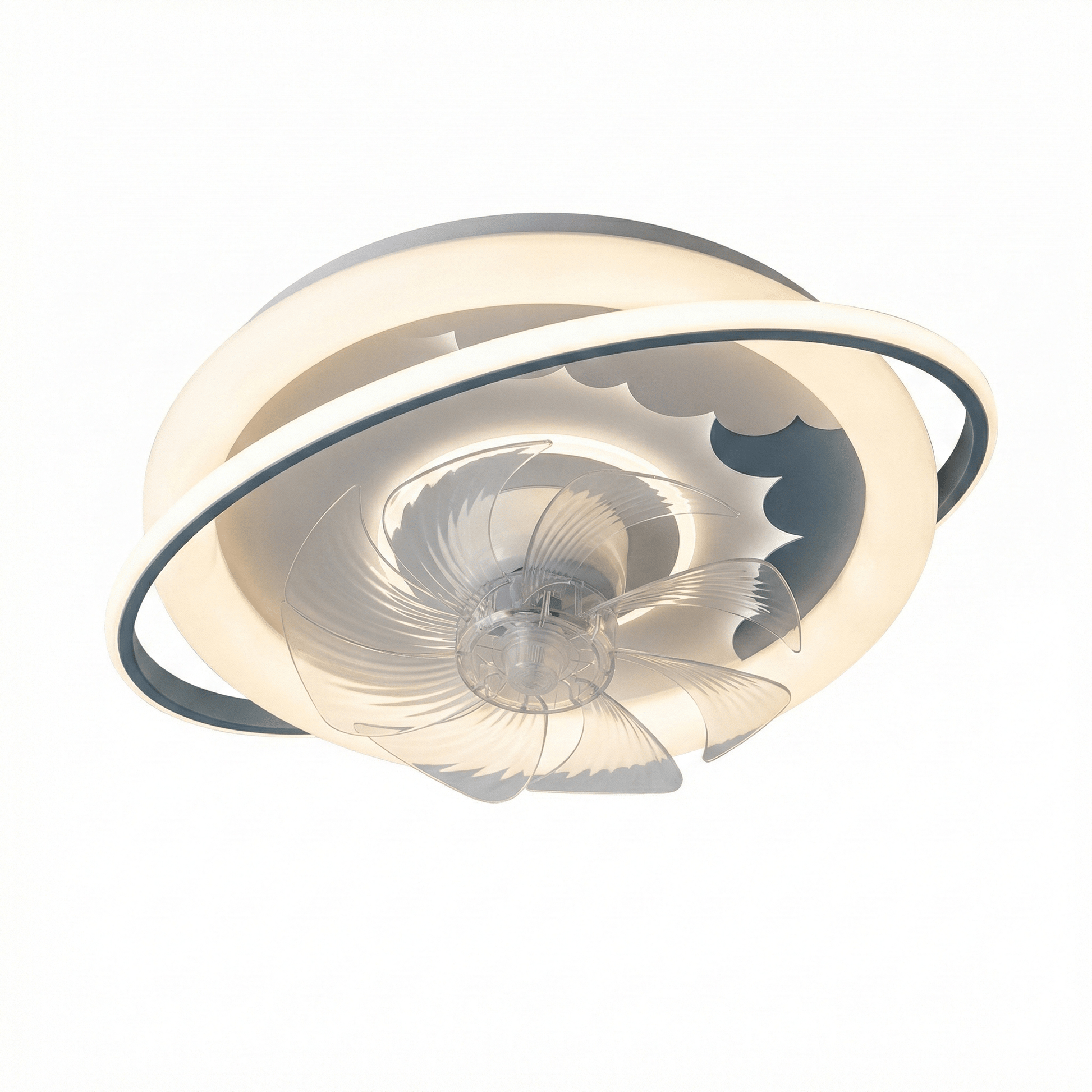 LED Ventilátoros Mennyezeti Lámpa Távirányítóval - | Cyber Bazaar
