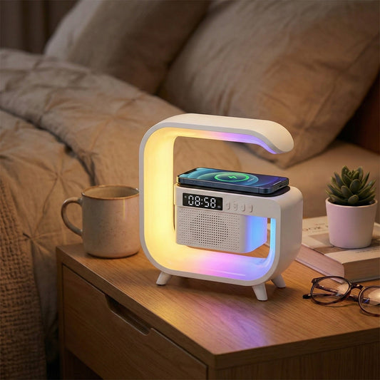 LED Vezeték Nélküli Töltős Bluetooth Hangszóró - | Cyber Bazaar