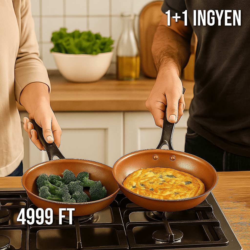 Légkeveréses Serpenyő 1+1 ajánlat, ingyen - | Cyber Bazaar
