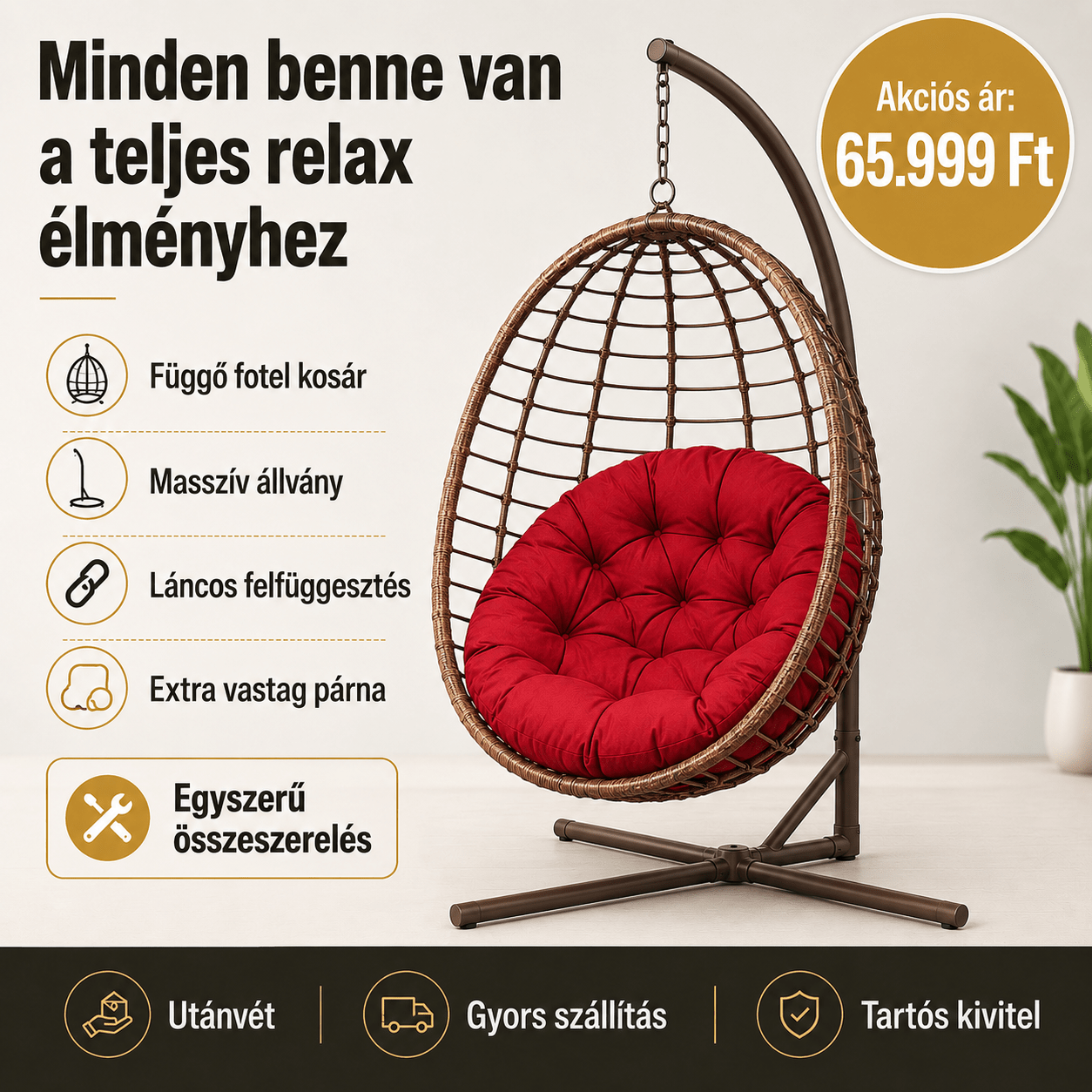Luxus Függő Fotel - | Cyber Bazaar