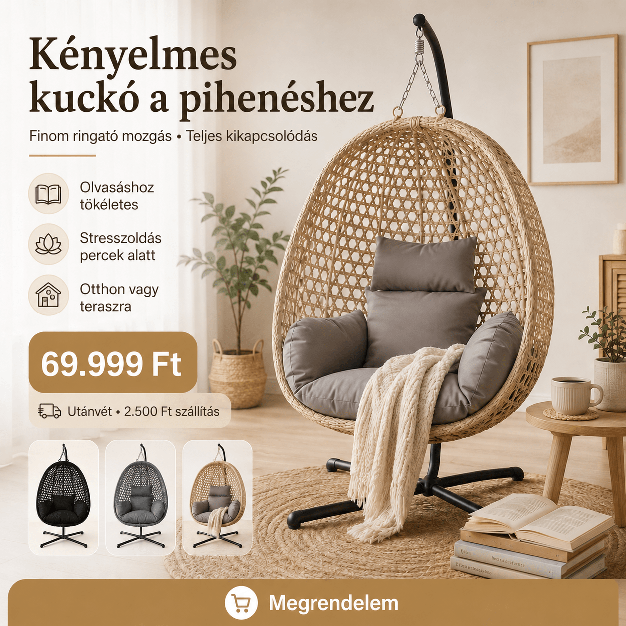 Luxus Függő Fotel - | Cyber Bazaar