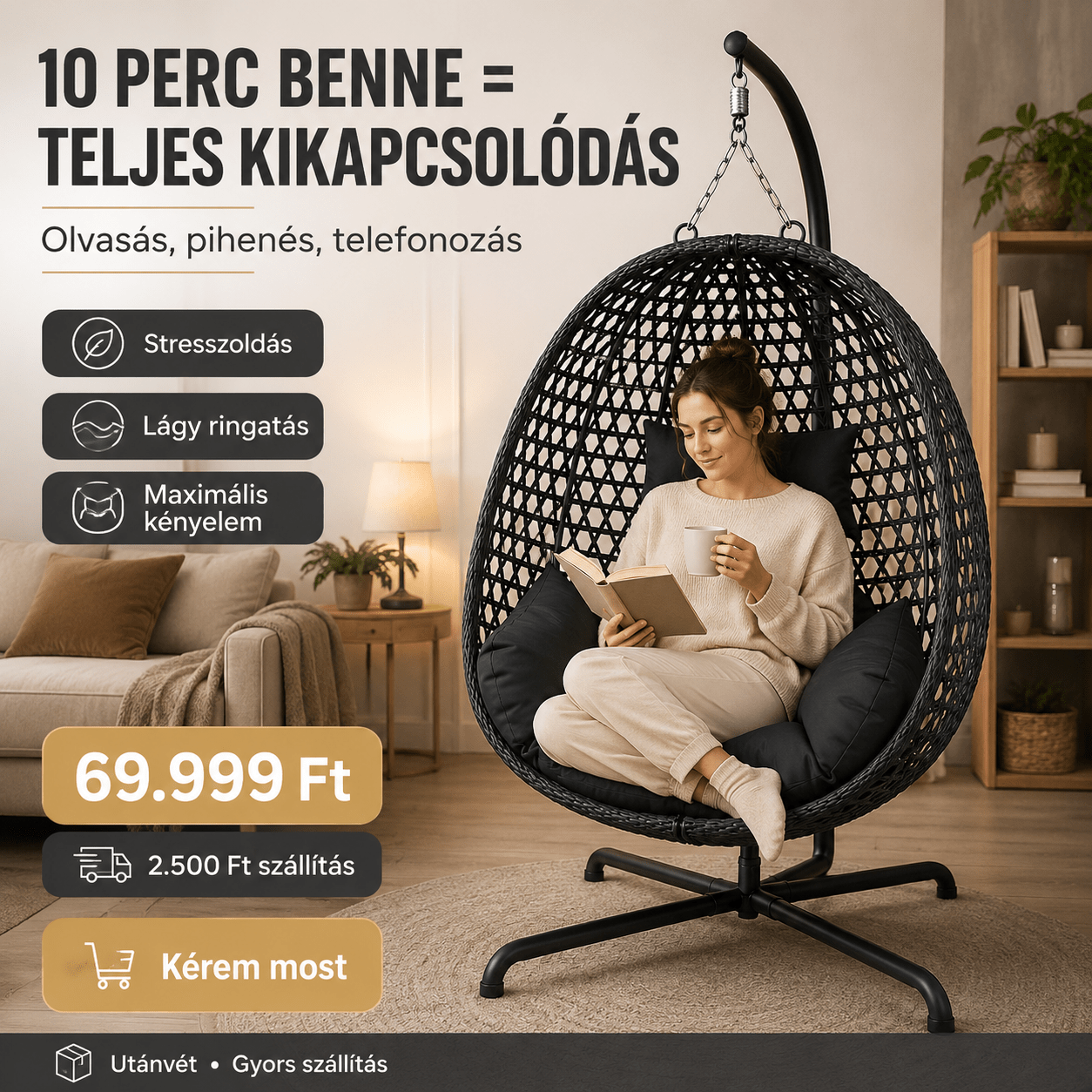 Luxus Függő Fotel - | Cyber Bazaar