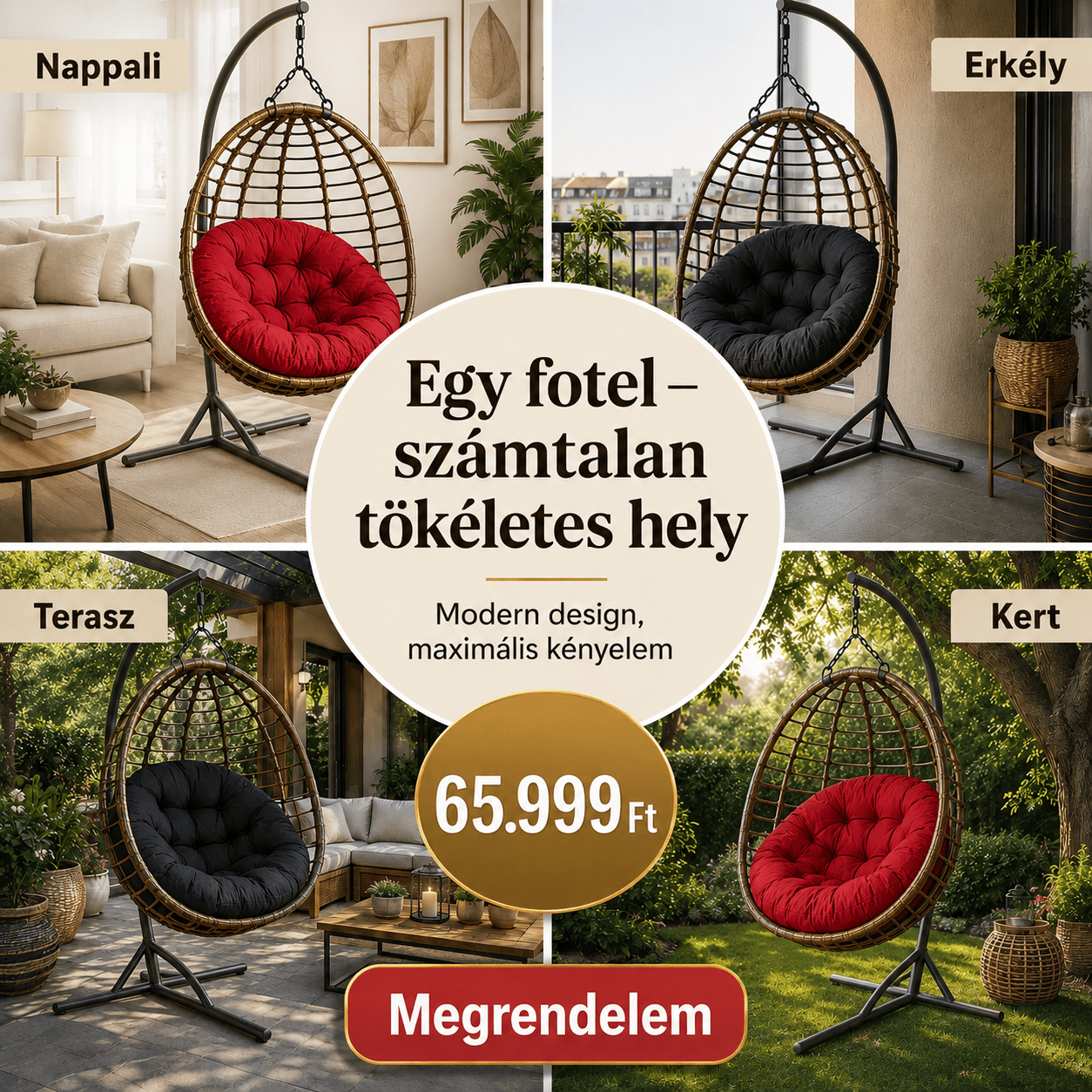 Luxus Függő Fotel - | Cyber Bazaar