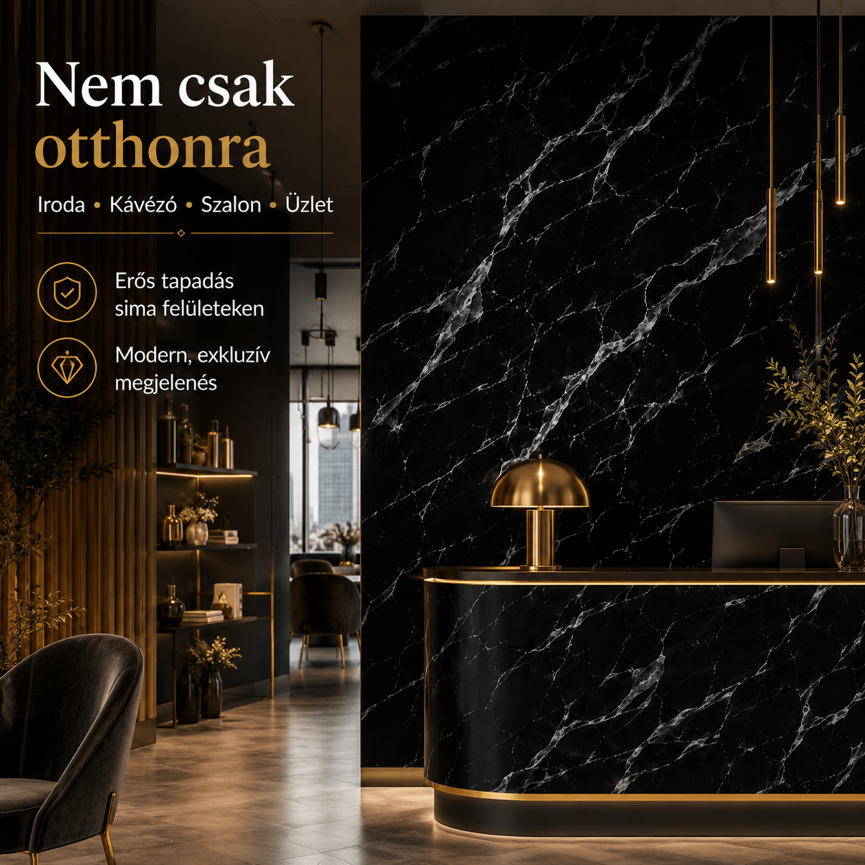 Márványhatású Öntapadós Falmatrica 3 × 1,2 m - | Cyber Bazaar