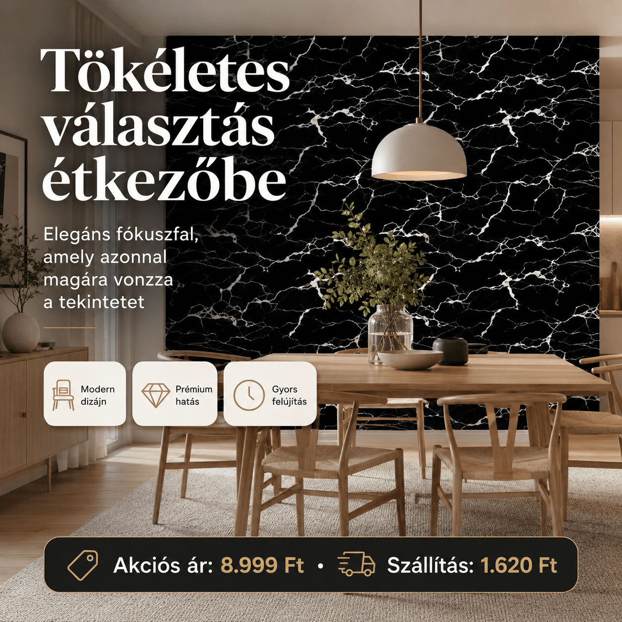 Márványhatású Öntapadós Falmatrica 3 × 1,2 m - | Cyber Bazaar