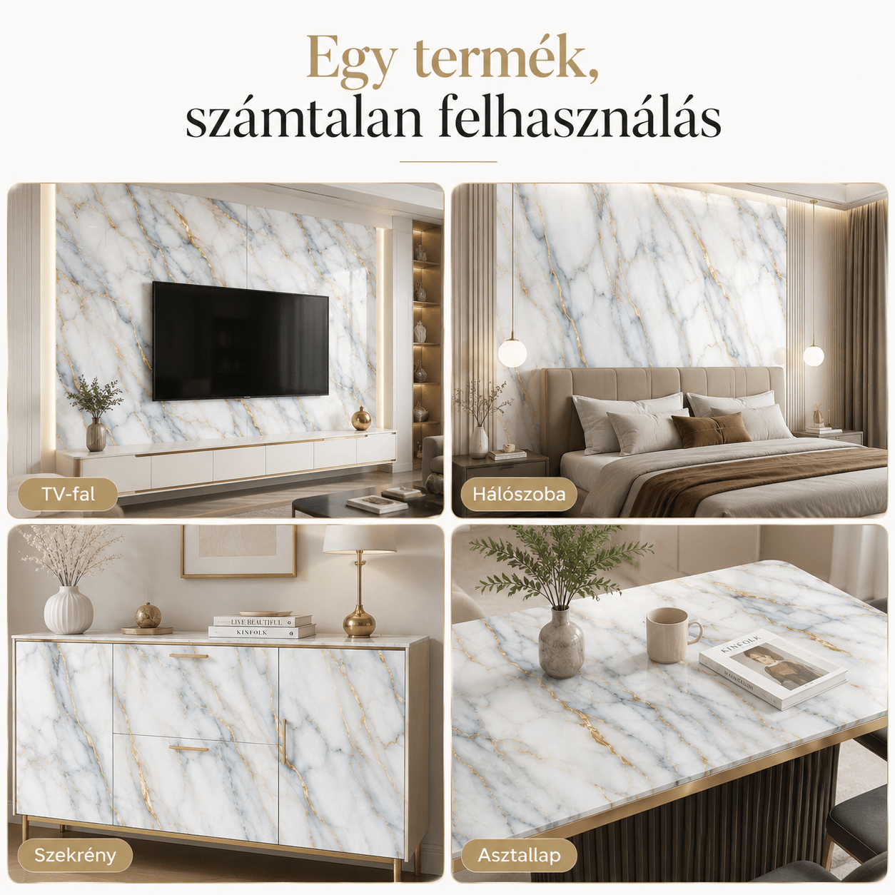 Márványhatású Öntapadós Falmatrica 3 m × 1,2 m - | Cyber Bazaar