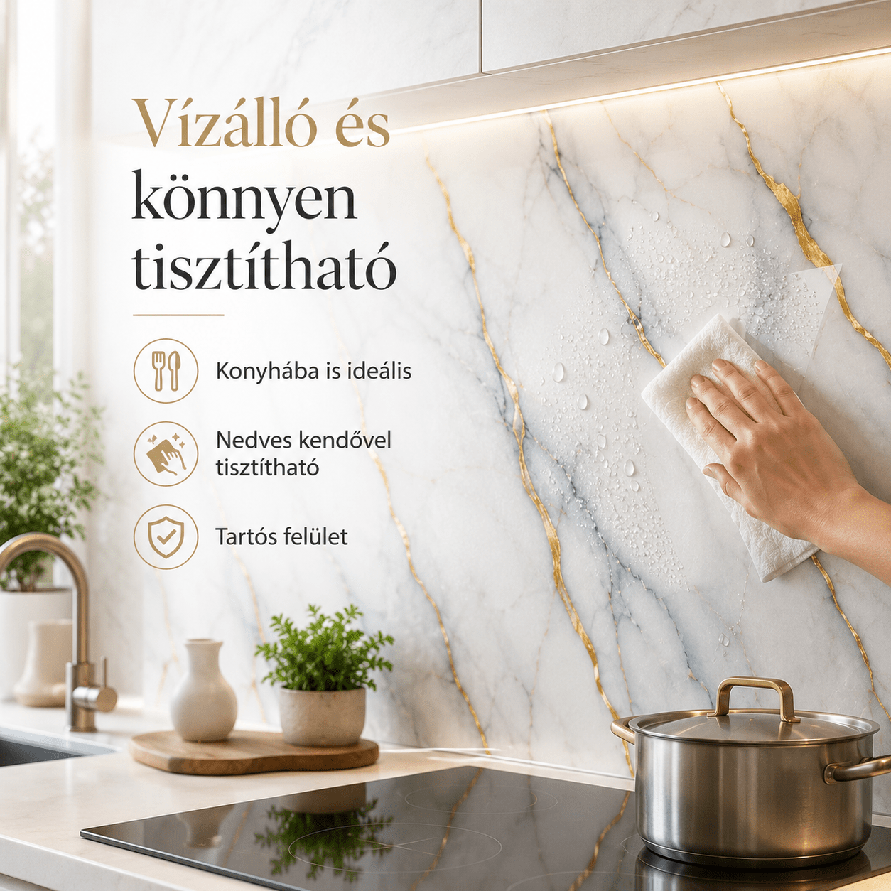 Márványhatású Öntapadós Falmatrica 3 m × 1,2 m - | Cyber Bazaar