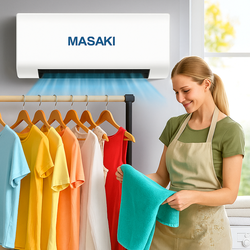 MASAKI 2in1 Fali Hősugárzó és Mobil Klímaberendezés - | Cyber Bazaar