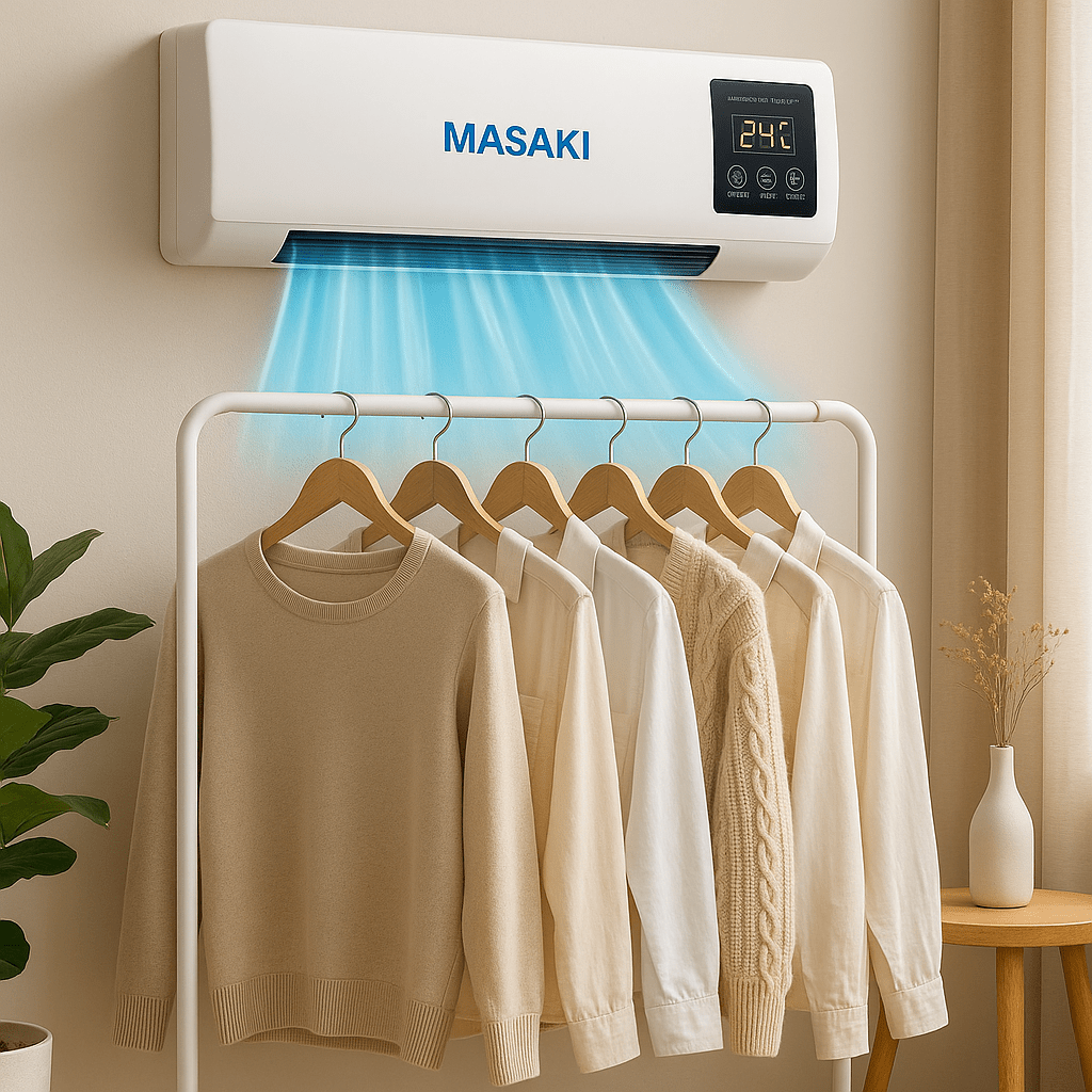 MASAKI 2in1 Fali Hősugárzó és Mobil Klímaberendezés - | Cyber Bazaar
