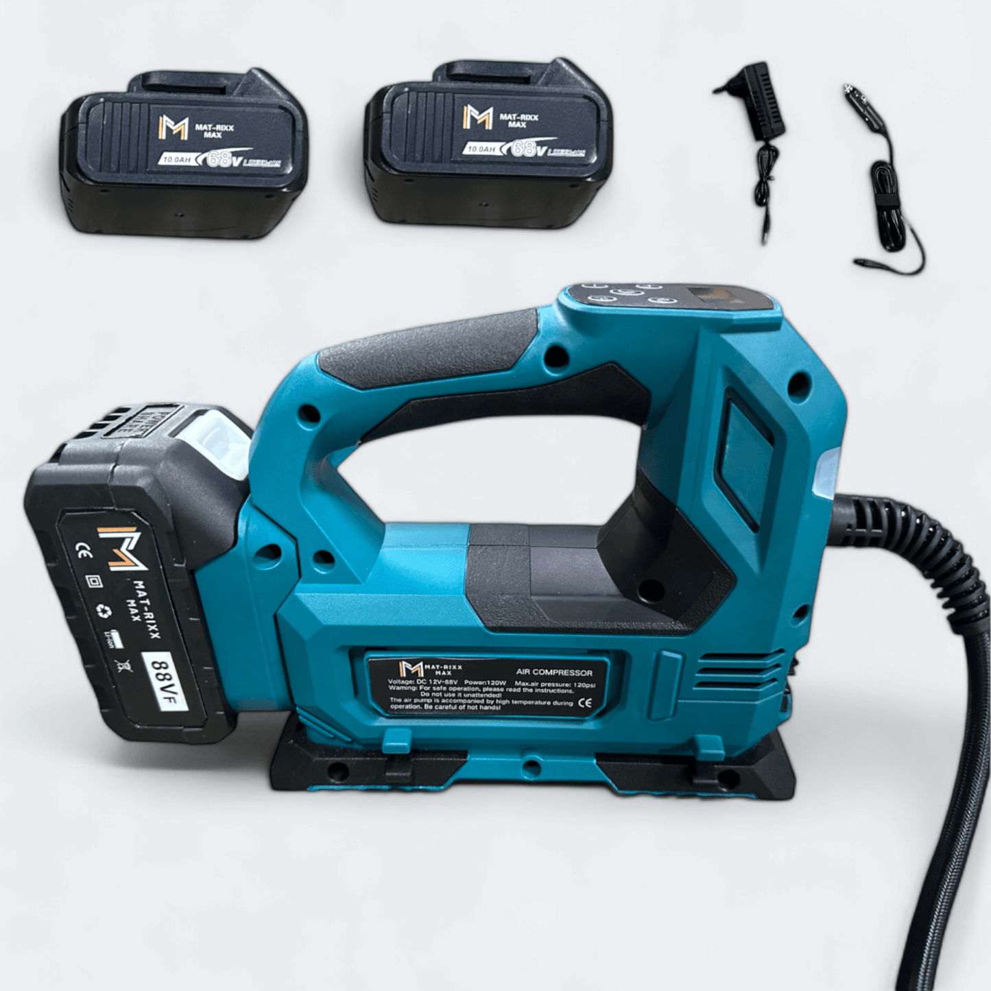 MAT - RIXX 88V Lítium Akkumulátoros Autós Pumpa - | Cyber Bazaar