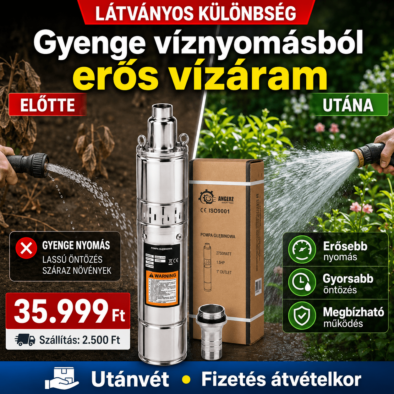 Mélykúti Csavarszivattyú 2750W - | Cyber Bazaar