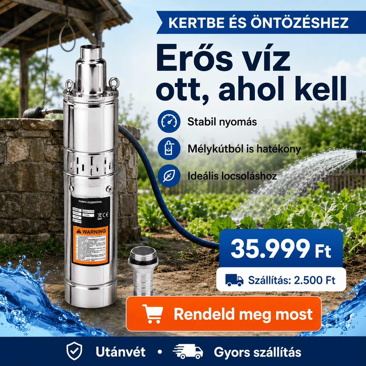 Mélykúti Csavarszivattyú 2750W - | Cyber Bazaar