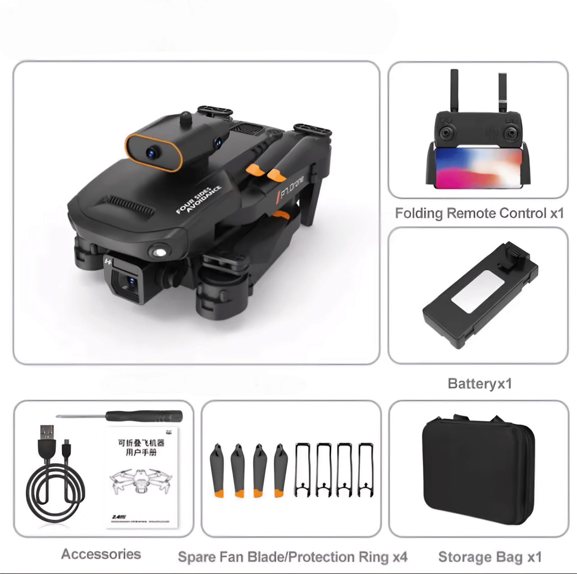 Mini Drón 4K HD Kamerával - | Cyber Bazaar