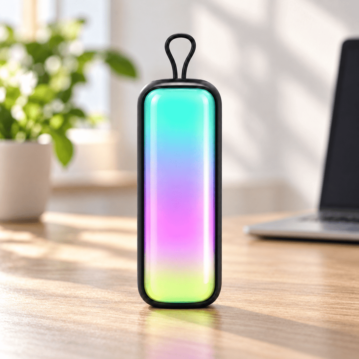 Mini RGB hangszóró hordozópánttal - Hangszórók és rádiók | Cyber Bazaar