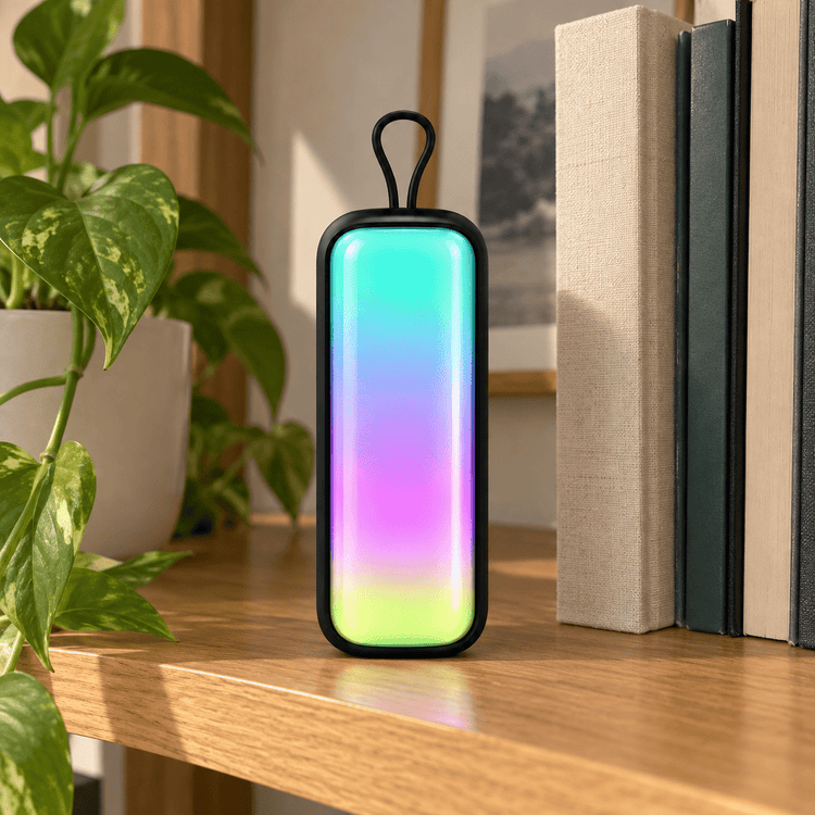 Mini RGB hangszóró hordozópánttal - Hangszórók és rádiók | Cyber Bazaar