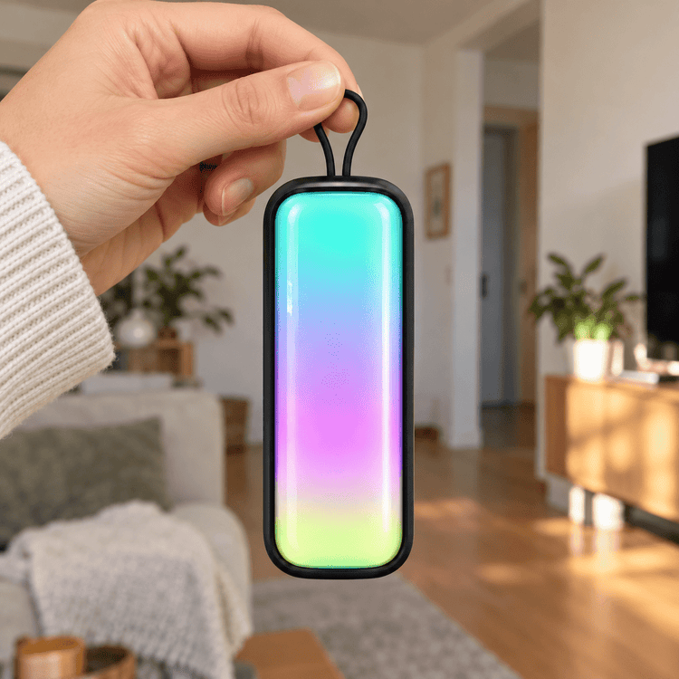 Mini RGB hangszóró hordozópánttal - Hangszórók és rádiók | Cyber Bazaar