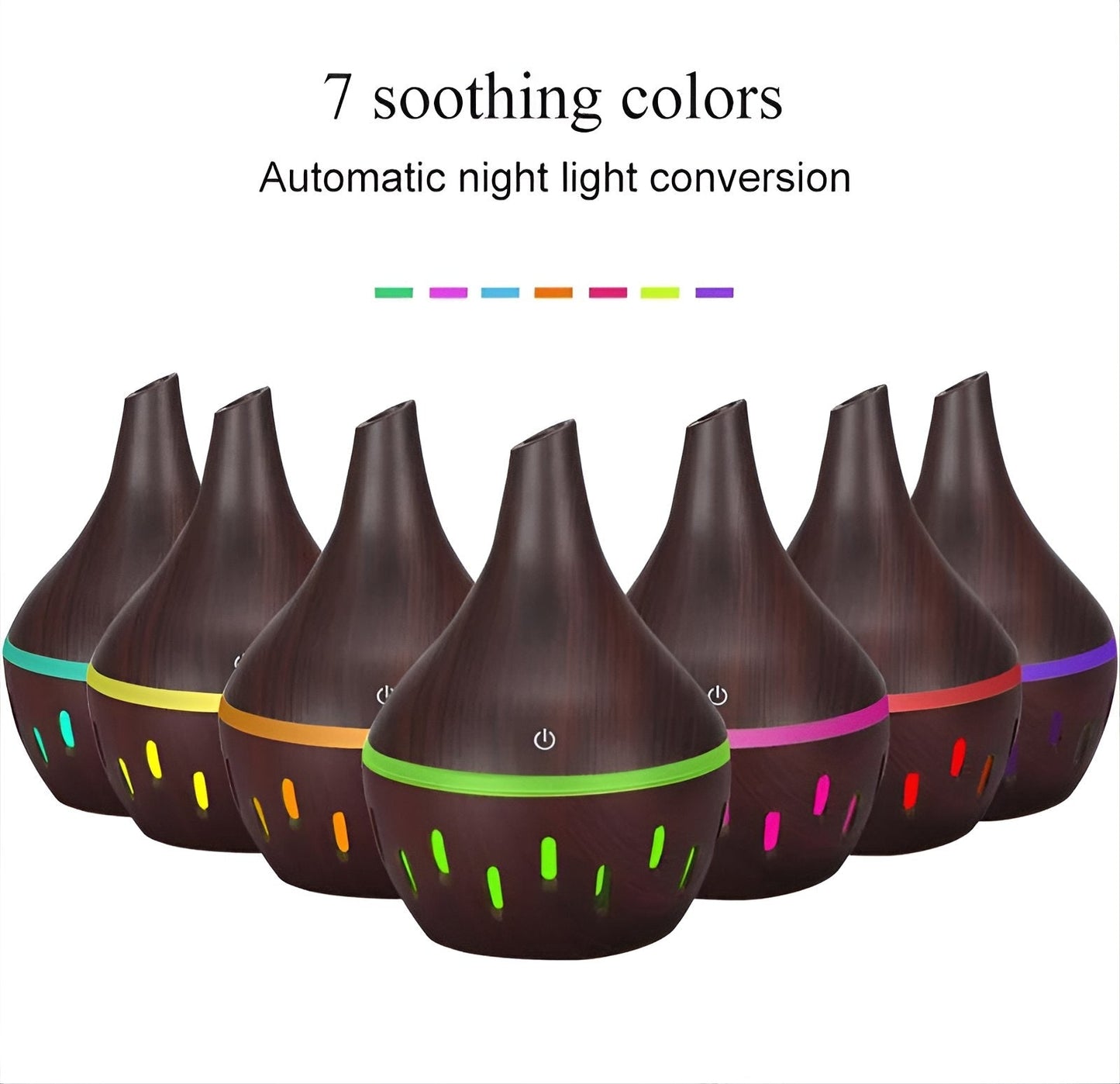 Mini USB Párásító 7 LED Színváltó Fénnyel - | Cyber Bazaar