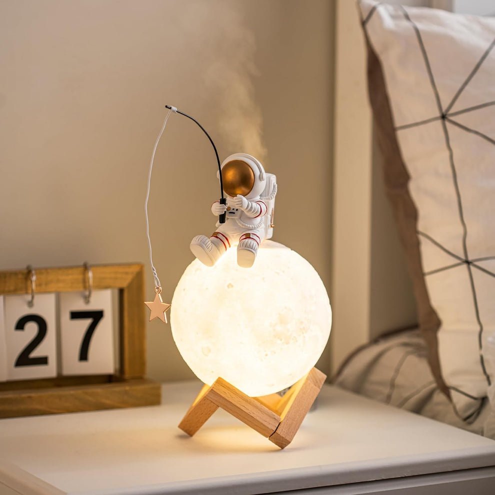 Moon Lamp Párologtató - 3D Fény és Aromaterápia - | Cyber Bazaar