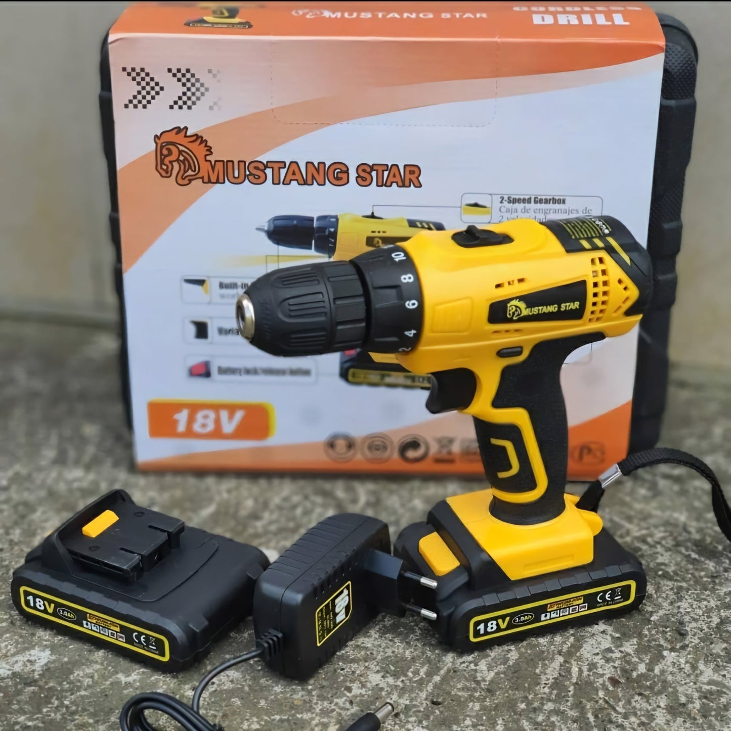 Mustang Star 18V Akkumulátoros Fúró - | Cyber Bazaar