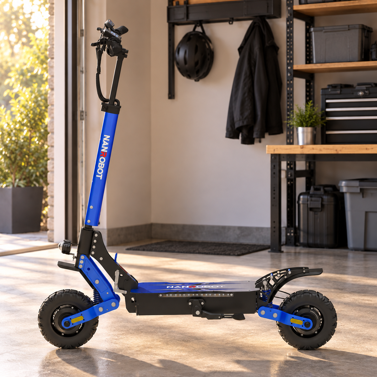NANROBOT D4+ Max kétmotoros elektromos roller – környezeti termékfotó 2