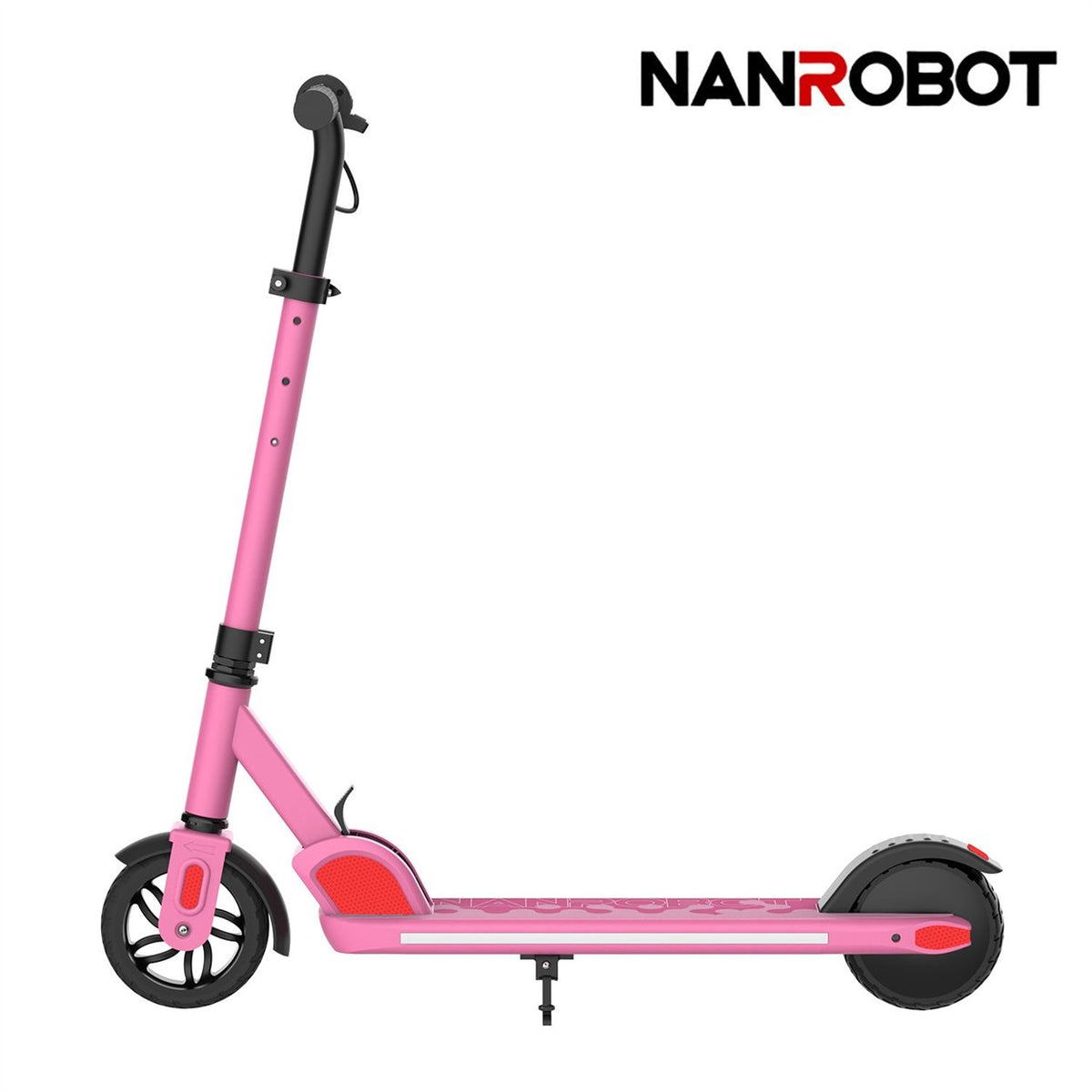NANROBOT K2 gyermek elektromos roller – rózsaszín stúdiófotó