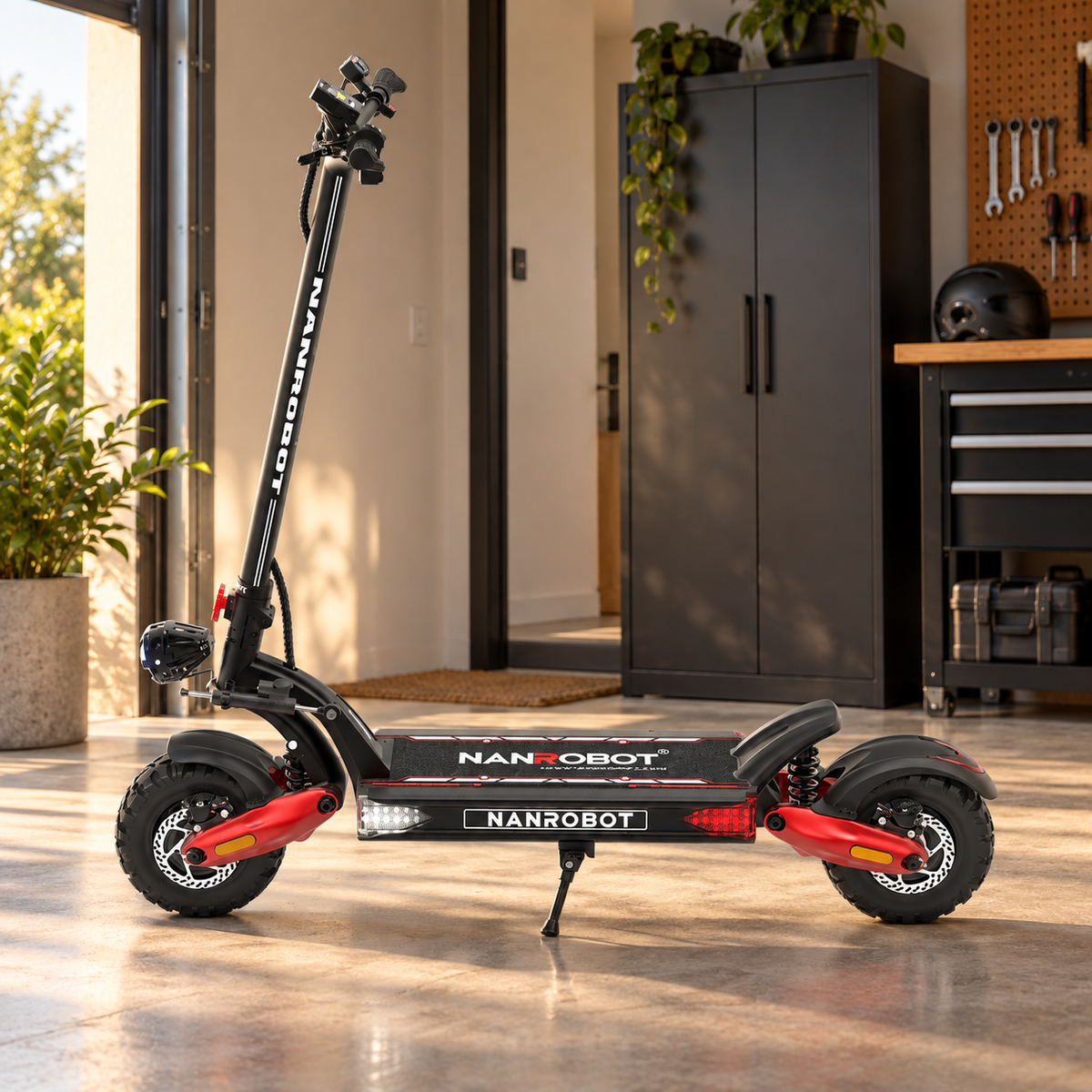 NANROBOT LS7+ 72 V-os prémium elektromos roller – környezeti termékfotó 2
