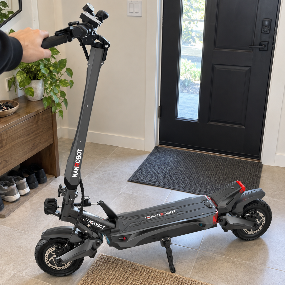 NANROBOT N6 72 V-os kétmotoros elektromos roller – életszerű bemutató 2