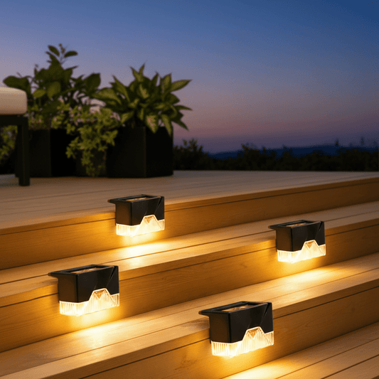 Napelemes LED Lépcsővilágítás (8 db) - | Cyber Bazaar
