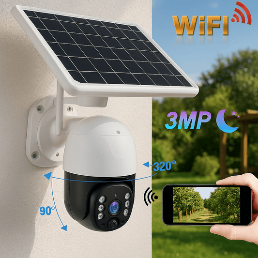 Napelemes WiFi Biztonsági Kamera - | Cyber Bazaar