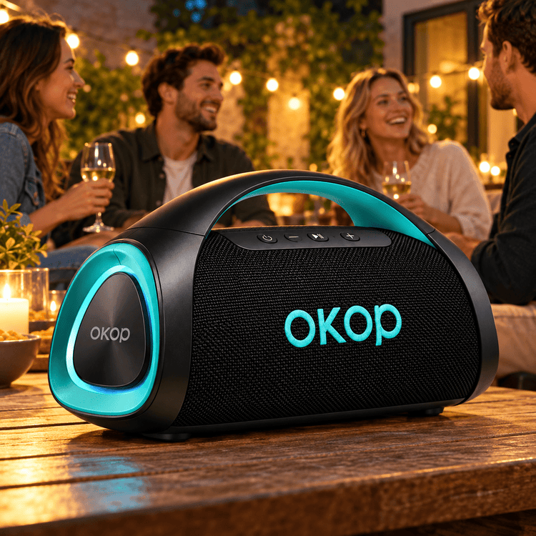 OKOP hordozható Bluetooth boombox hangszóró - Hangszórók és rádiók | Cyber Bazaar
