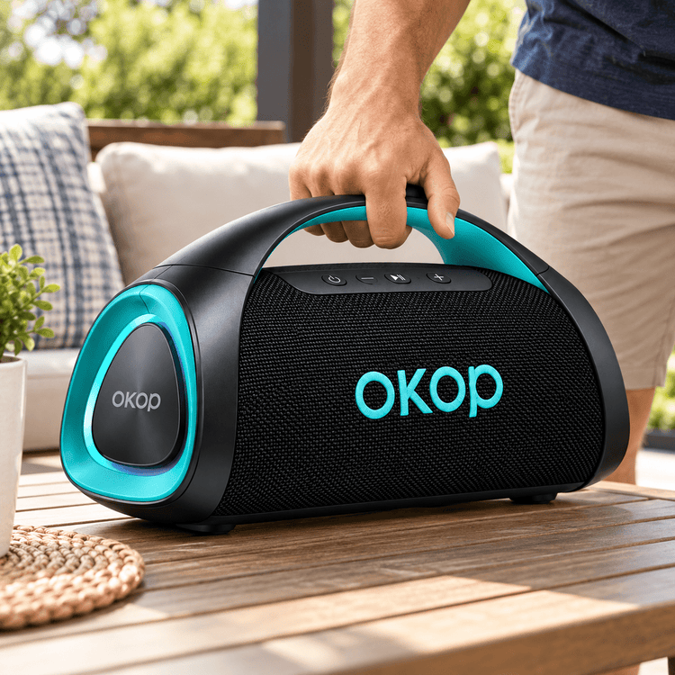 OKOP hordozható Bluetooth boombox hangszóró - Hangszórók és rádiók | Cyber Bazaar