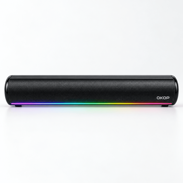 OKOP KP-557 RGB Bluetooth hangszóró, soundbar kialakítással - Hangszórók és rádiók | Cyber Bazaar