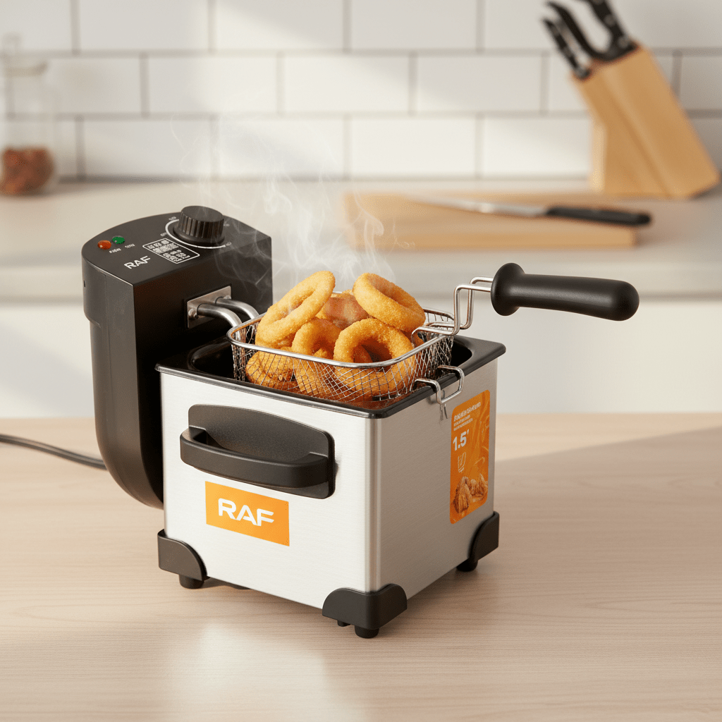 Olajsütő 1.5L 1000W Rozsdamentes Acél - | Cyber Bazaar