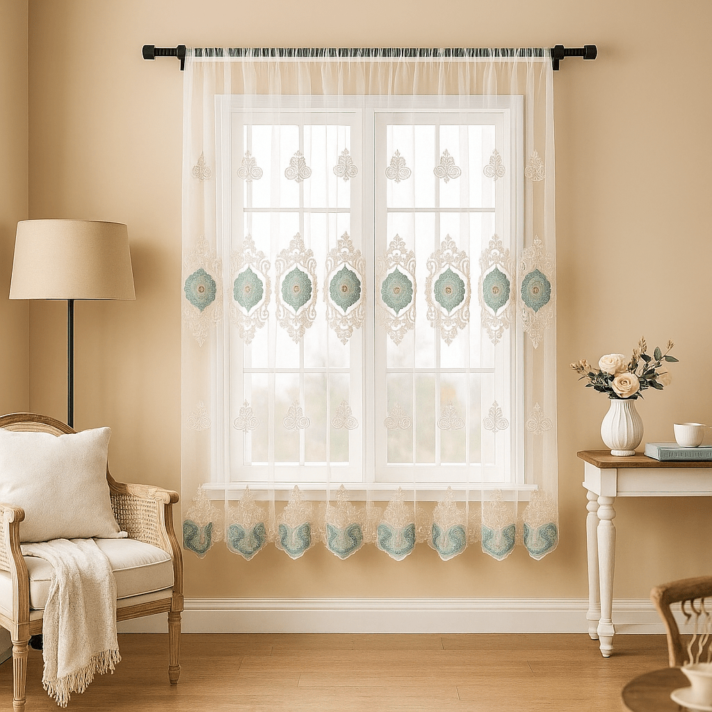 Prémium Hímzett Dekorfüggöny – 300x180 cm - | Cyber Bazaar