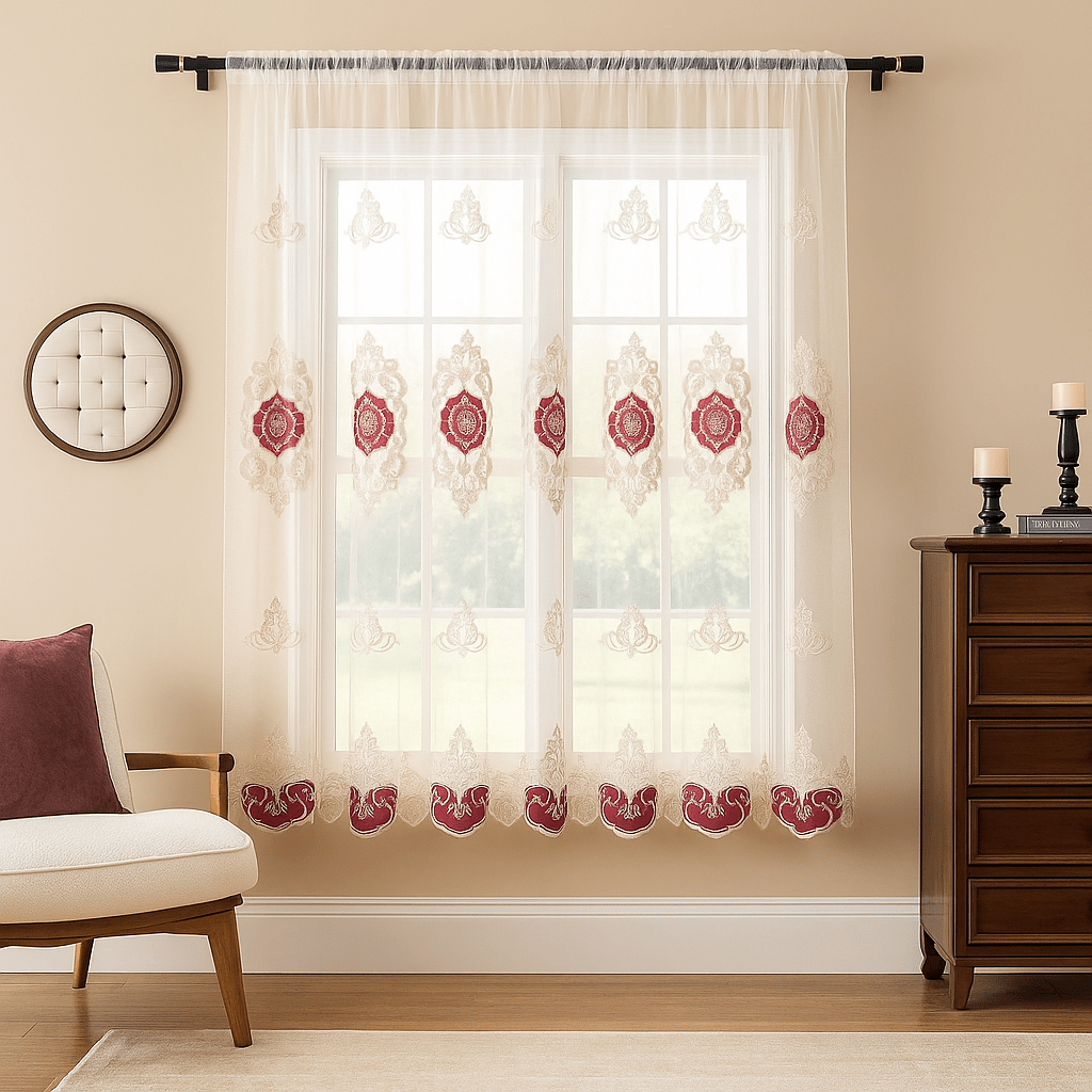 Prémium Hímzett Dekorfüggöny (300x180 cm) - | Cyber Bazaar