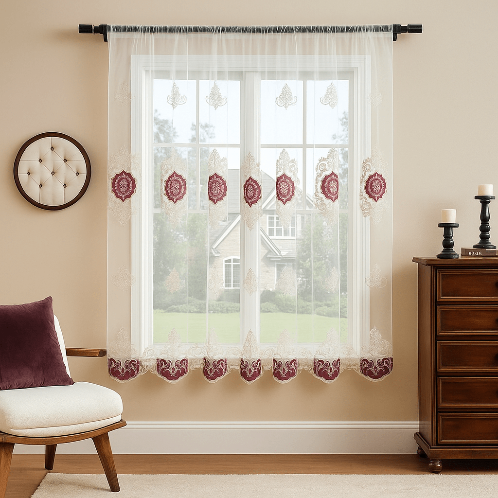 Prémium Hímzett Dekorfüggöny (300x180 cm) - | Cyber Bazaar