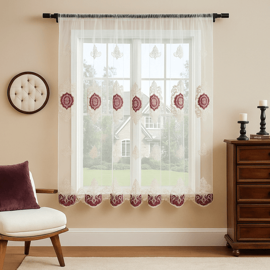 Prémium Hímzett Dekorfüggöny (300x180 cm) - | Cyber Bazaar