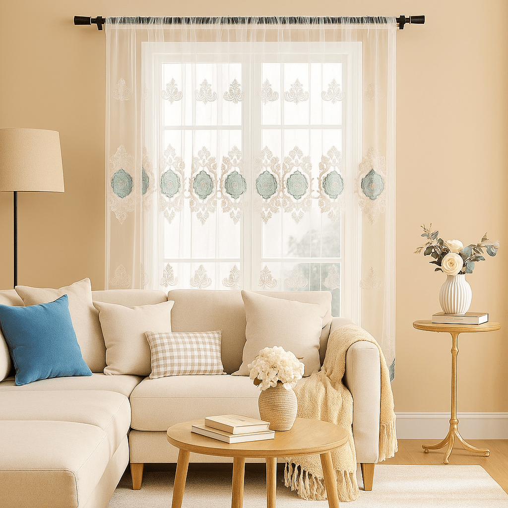 Prémium Hímzett Dekorfüggöny – 300x180 cm - | Cyber Bazaar
