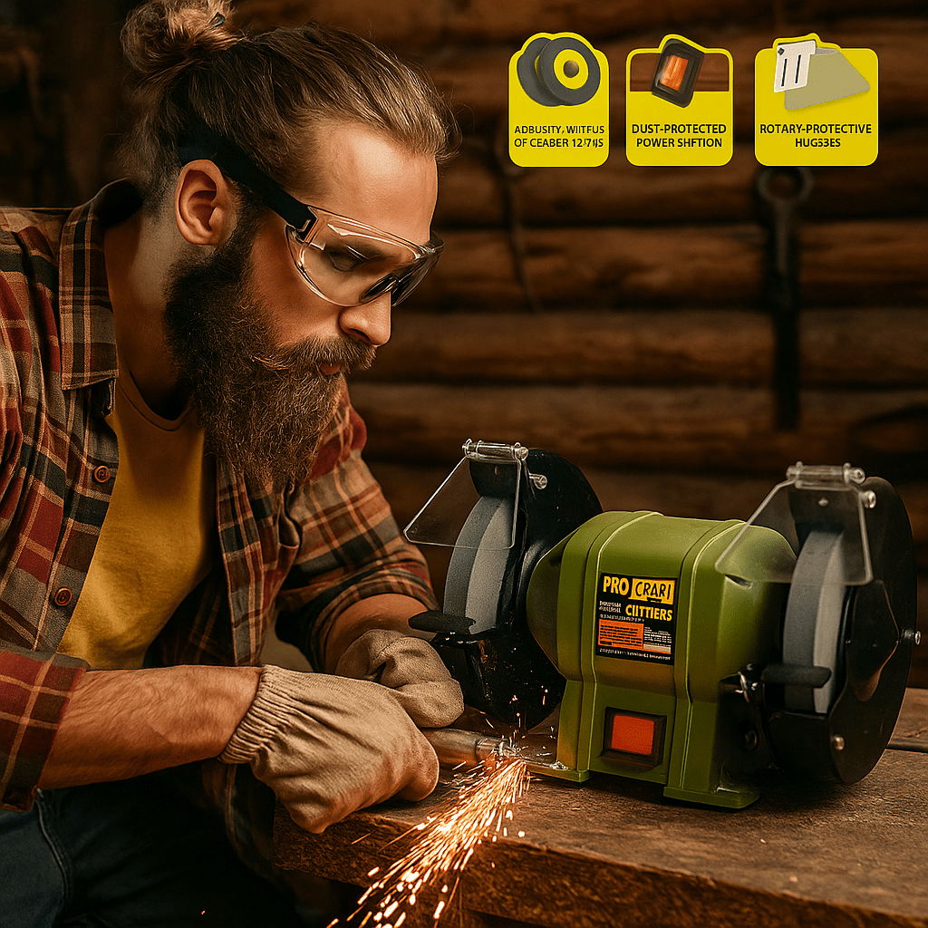 PROCRAFT Asztali Köszörűgép - | Cyber Bazaar