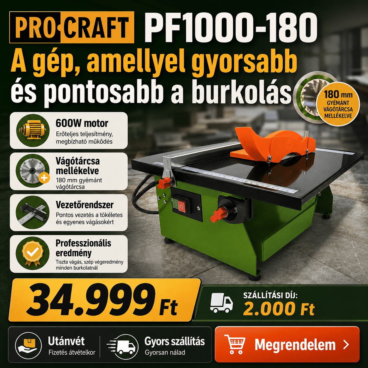 Procraft Csempevágó Gép - | Cyber Bazaar