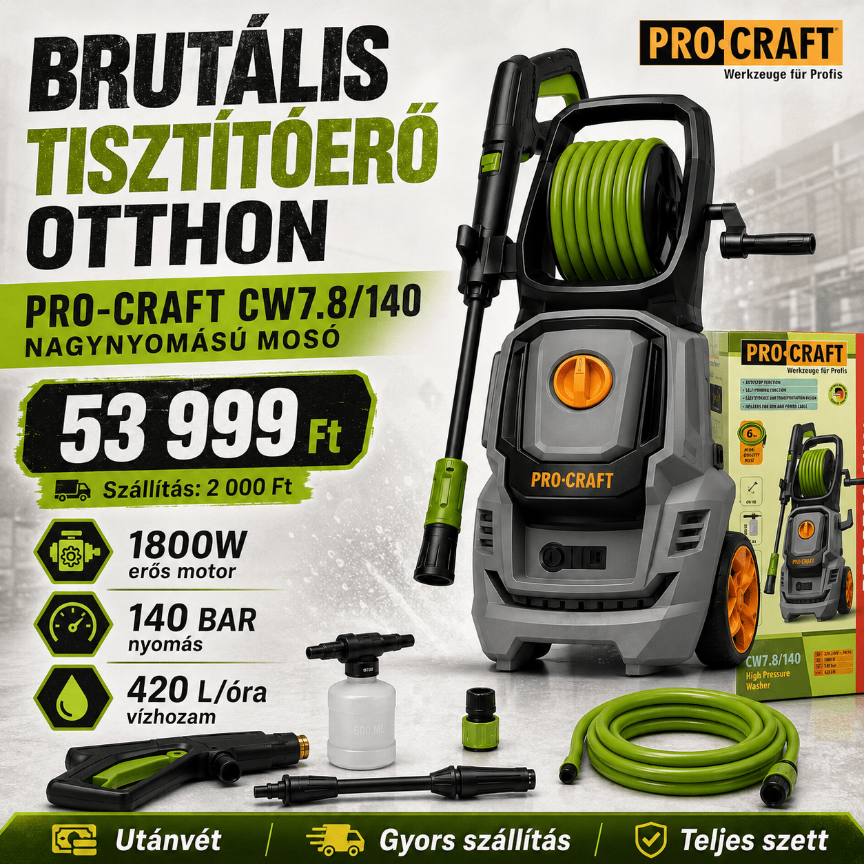 Procraft Nagynyomású Mosó - | Cyber Bazaar