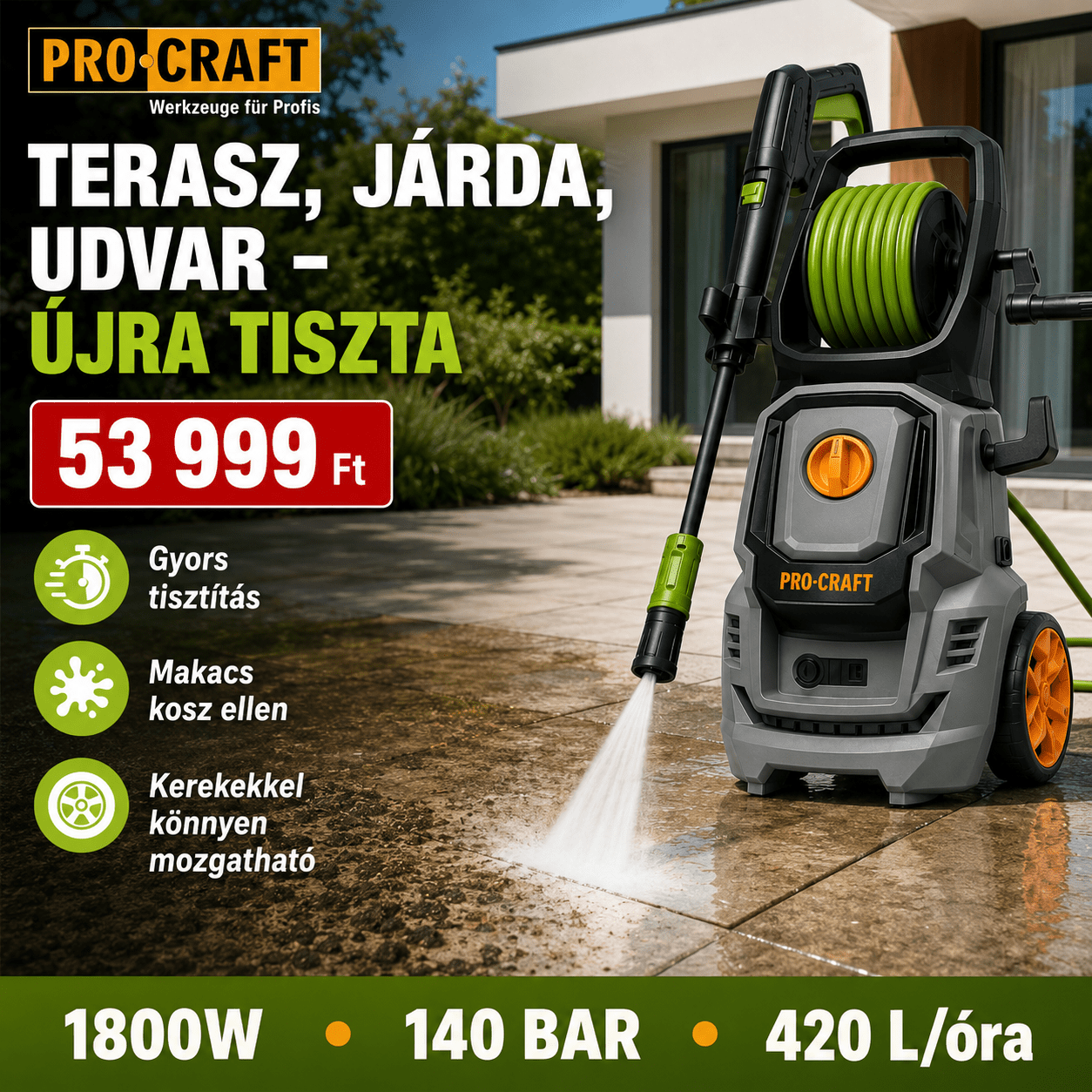 Procraft Nagynyomású Mosó - | Cyber Bazaar