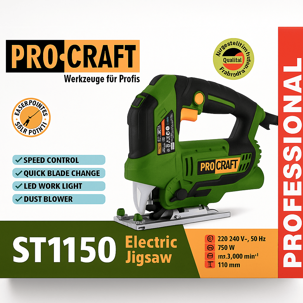 PROCRAFT Professzionális Elektromos Szúrófűrész - | Cyber Bazaar