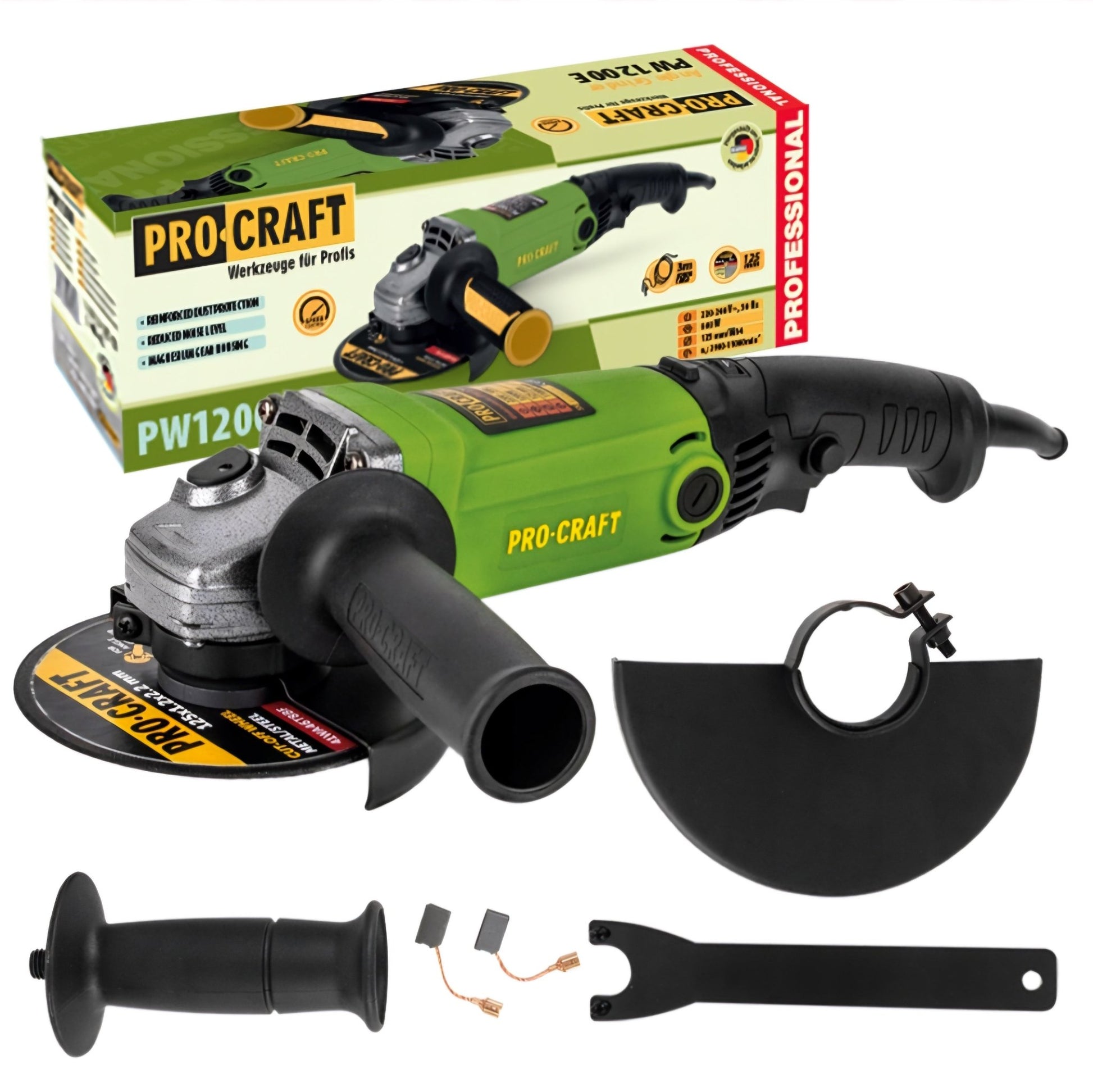 PROCRAFT PW1200E Szögcsiszoló - | Cyber Bazaar