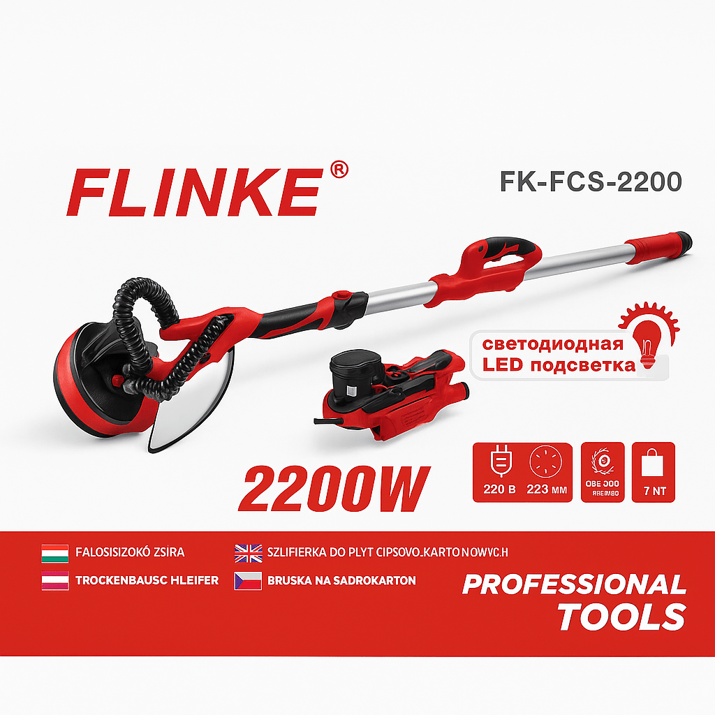 Profi Gipszkarton Csiszológép 2200W - | Cyber Bazaar