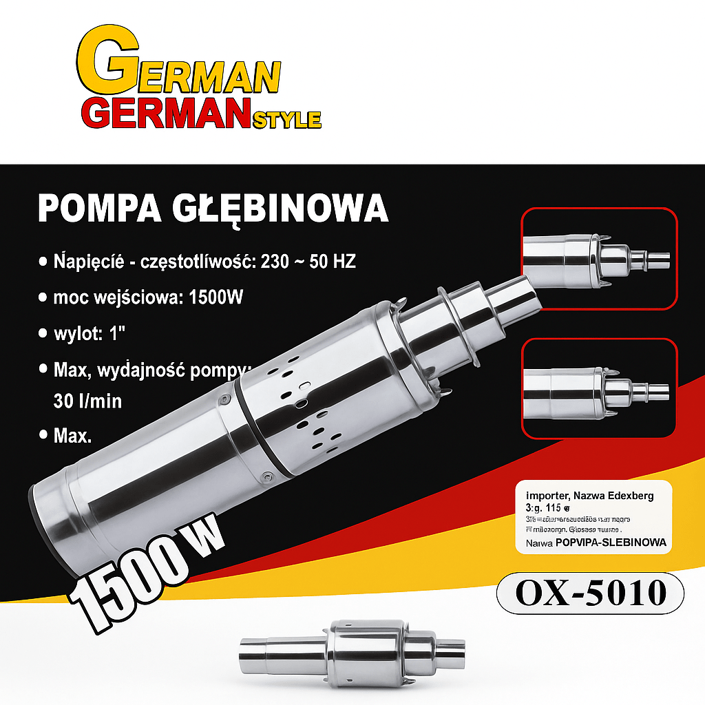 Profi Mélykúti Búvárszivattyú 1500W - | Cyber Bazaar